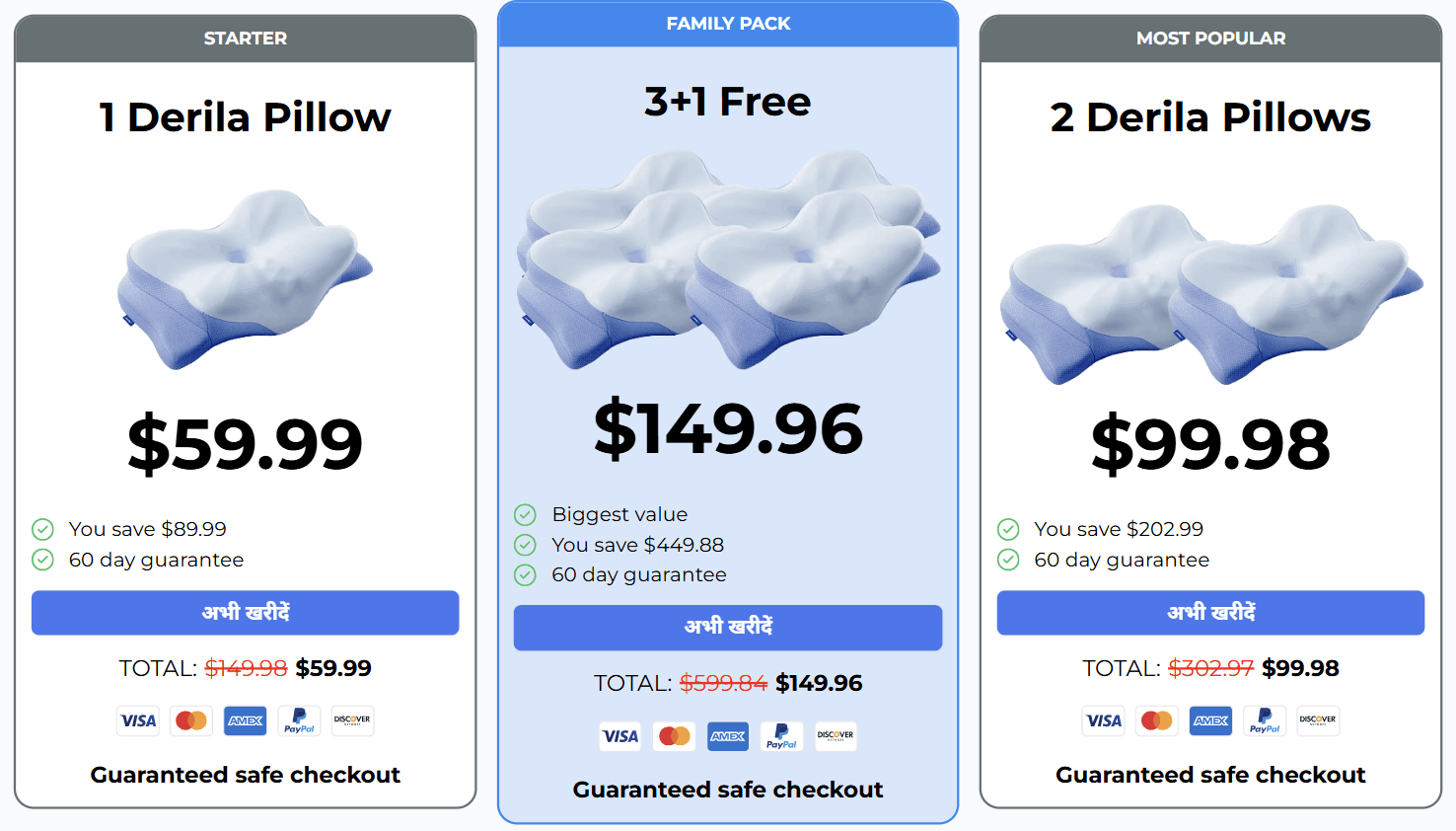 Derila ERGO Memory Foam Pillow